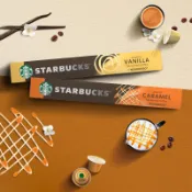 【現貨】星巴克 咖啡瑞士進口 nespresso 膠囊 香草風味 焦糖風味 烘焙 黑咖啡