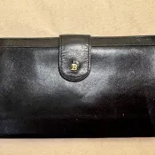 Bally黑色口金長夾 植鞣革 錢包 古著 古董包