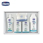 【Chicco】寶貝嬰兒植萃沐浴澎澎質感禮盒(呵護細嫩肌膚)