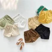 【橘魔法】原色斜紋棉休閒短褲 童裝 兒童 男童 女童 卡其褲 短褲 褲子