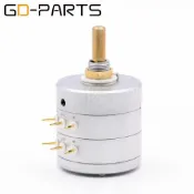 電位器⭕可開統編  電位器分壓24級步進式雙聯立體聲10K 50K 100K功放音量電位器