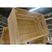 【全新現貨，中 & 大】IKEA 木箱 松木箱 收納箱 收納盒 KNAGGLIG 鄉村風 原木箱 紅酒箱 ZAKKA