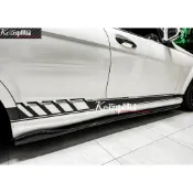 Kc汽車部品 賓士 BENZ W204 C204 S204 [R款] 側裙定風翼 碳纖維 C250 C300 C350