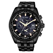 CITIZEN 星辰 (AT9039-51L) GENT'S 光動能萬年曆時尚電波男錶 - 黑 / 44mm
