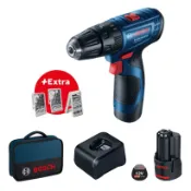 現貨_BOSCH 博世GSB 12V充電式震動電鑽 專業套裝 2顆充電電池_好市多costco代購_138535