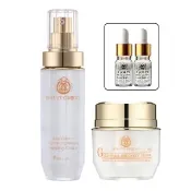 【AUS LIFE 澳思萊】蜂肽奇蹟美白霜50ml+金鑽彈潤緊緻霜55ml (贈黃金賦活精華5mlX2 日夜醒膚霜組)