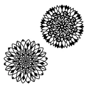 向日葵曼陀羅 svg, 花曼陀羅 svg, 向日葵曼陀羅 PNG, 花曼陀羅