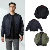 【HUGO BOSS】高質感 Hugo Boss 飛行外套 防潑水 雨果 博斯 舖棉 暗袋 夾克 無帽 外套(1346)