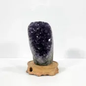 (店+)【御古齋】天然 烏拉圭 高檔紫水晶 紫晶鎮 紫晶片 紫晶花 聚寶盆 強磁場 辦公桌裝飾 風水開運擺件 附座 1223