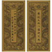 佛說天地八陽神咒經．一切如來心祕密全身舍利寶篋印陀羅尼經（中折本．注音）２版１刷【金石堂】
