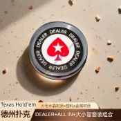 壓克力水晶圓形莊家位標識牌 撲克莊碼壓牌片 DEALER指示牌 加厚耐磨 德州撲克 桌遊牌桌 聚會派對