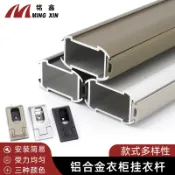 星光精品館 【加厚防滑】衣櫃掛衣杆 衣通杆 鋁合金掛衣杆 衣櫥配件 五金掛衣桿 伸縮桿 承重強 防滑設計 耐磨耐用 衣櫃收納配件