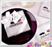 《  鬍子嘴唇玻璃杯墊  》 (2片裝)  婚禮小物 /二次進場 /送客喜糖/婚禮喜糖/幼稚園慶生/來店禮-甜蜜遇見愛❤