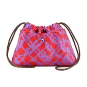 【Hermes 愛馬仕】Fourbi 20 印花絲質內袋(紅心)