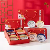 商務 招財貓 陶瓷 碗 飯碗 兩碗禮盒 禮品 禮物 年會 小禮品 活動 周年慶 伴手禮 抽獎 獎品 春節（一單最多六盒)