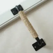 (店+){RY}復古麻繩金屬實心拉手 明裝推拉把手 鋁合金櫃木抽屜穀倉門滑軌門五金把手