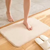 【G+ 居家】浴室柔軟觸感雪花彈力抗菌地墊40x60cm(抑菌吸水海綿地墊/止滑墊/腳踏墊/衛浴墊)