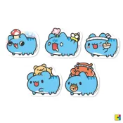[貓貓蟲-咖波] 旅遊趣聞咖波防水防曬貼紙(5入)