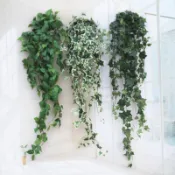 「🌟臺灣出貨」仿真常春藤綠蘿爬山虎植物牆配材綠色植物壁掛仿真藤蔓葉子綠植