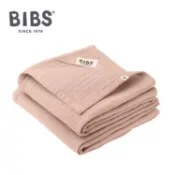 【大樹健康購物網】【丹麥 BIBS】 Muslin有機棉紗布安撫巾（2入）腮紅