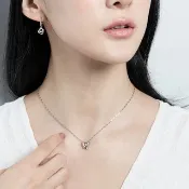京華鑽石 跳舞鑽石初心 18K  天然鑽石 輕奢鑽石項鍊墜飾
