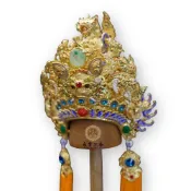 (店+)【永羣沉香】台版正金手工紙帽太子帽 手工正金 精工獅頭神明帽 中壇元帥 太子 三太子