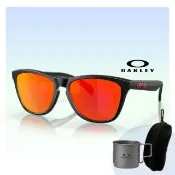 【Oakley】Frogskins 亞洲版 休閒抗UV太陽眼鏡(OO9245-63 Prizm ruby 鏡片)