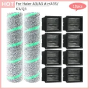 HAIER 適用於海爾 A3 /A3 Air /A3S /K3 /Q3 更換零件洗地機滾刷 Hepa 過濾器地板清潔器吸