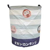 (店+)【longtanji】隆探吉 多功能折疊收納手提籃 (交換禮物 聖誕禮物 防水塗層 洗衣籃 玩具收納籃 達摩不倒翁 福神)