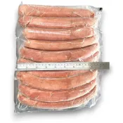 (店+)【伍參柒】【537生鮮水產】美式香腸 3000g/10條x1包、600g/2條x1包 ( 士林大香腸 香腸 大香腸 美式香腸 )