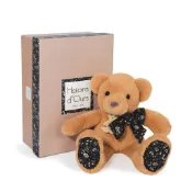 法國Doudou 抱抱好夥伴/碎花棕熊25cm
