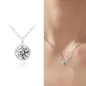 【AURORA 歐羅拉】D色 50分 經典鑽石項鍊 鉑金台+鉑金鍊(培育鑽石)