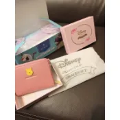 迪士尼櫻花壓印票卡短夾 (送 2片冰雪奇緣口罩！）