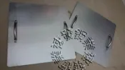 速發~精緻雙把手萬用蓋板平底鍋蓋方型蓋板白鐵牛排煎盤不鏽鋼可麗餅機煎餅盤鐵盤!鐵板燒鐵盤!石板烤肉煎盤