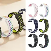 (店+)【山水之寶】三星/小米/Garmin Quick Releas快拆式錶帶替換錶帶 親膚矽膠 透氣洞洞通用錶帶 20mm/22mm