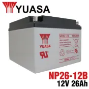 YUASA 湯淺 【YUASA】NP26-12B 鉛酸電池12V26Ah ~通信系統 POS機 UPS不斷電系統 吸塵器 測定機 湯淺
