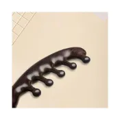 (店+)〈拜雅齊BYC〉頭部按摩梳(魚形檀木梳 按摩器頭部梳 頭皮原木梳 綠檀梳子 魚型按摩梳 經絡按摩梳 加厚梳柄)