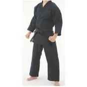 濟武:高級黑色空手道服(100%棉)含衣+褲(含黑色腰帶)-特價新台幣1000元(製造商直銷歡迎團購)
