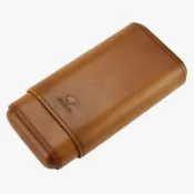 COHIBA 雪茄皮套 便攜式雪茄保濕盒 古巴雪茄專用雪茄盒三支裝 雪松木雪茄包