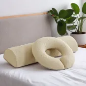 特價促銷🎀腳枕 夾腿枕 腳墊枕 抬腳枕 按摩枕 抬腿枕 美容院專用半圓型記憶棉腳枕乳膠枕頭趴枕可拆洗U型枕按摩理療枕