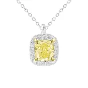 【AURORA 歐羅拉】GIA 一克拉天然黃彩鑽石 18K金 鑽墜 金煌之光(Fancy Light Yellow)