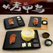 協貿國際日用品生活5館 密胺北京烤鴨專用盤子套裝特色片鴨盤酒店創意餐具貴州絲娃娃餐具