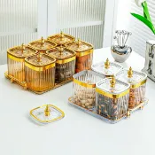 喜挖2店 廚房密封罐儲物罐食品級五穀雜糧透明方形麵條防黴塑膠收納盒防潮