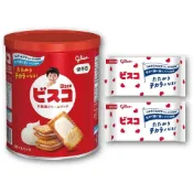 (店+)【Glico】【日本直送】Bisco長期保存罐 乳酸菌牛奶夾心餅乾 30片 防災備糧 獨立分裝