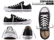 CONVERSE CHUCK TAYLOR ALL STAR 牛皮滑面 基本款 黑色 低筒 皮革 經典款 男女鞋 休閒鞋