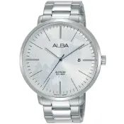 ALBA 雅柏 世界地圖潮流手錶(AS9K59X1)-白/43mmVJ42-X296S