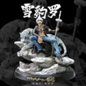 臺灣出貨💥 海賊王公仔 動漫 手辦 海賊王GK雪豹羅 可發光 七武海黑珍珠羅大號手辦模型雕像擺件批發