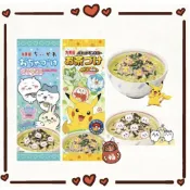 日本 丸美屋 寶可夢 吉伊卡哇 卡通造型魚板 茶泡飯配料包 日本丸美屋 日本吉伊卡哇 日本皮卡丘 茶泡飯 寶可夢魚板