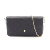 【DOKODEMO】[二手] 路易威登LOUIS VUITTON肩背包 Pochette Felicie Monogram Empreinte Noir M82477 黑色皮革 Pochette Felicie