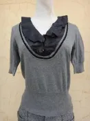 楹 ~ 正品 國內設計師 JETEZO 灰色 針織衫 Size: 40